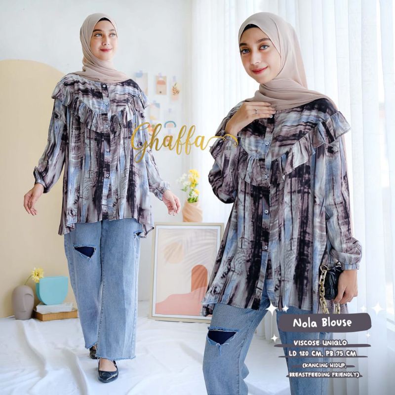 Blouse muslimah modern / Nola blouse by ghaffa the label / Blouse LD 120