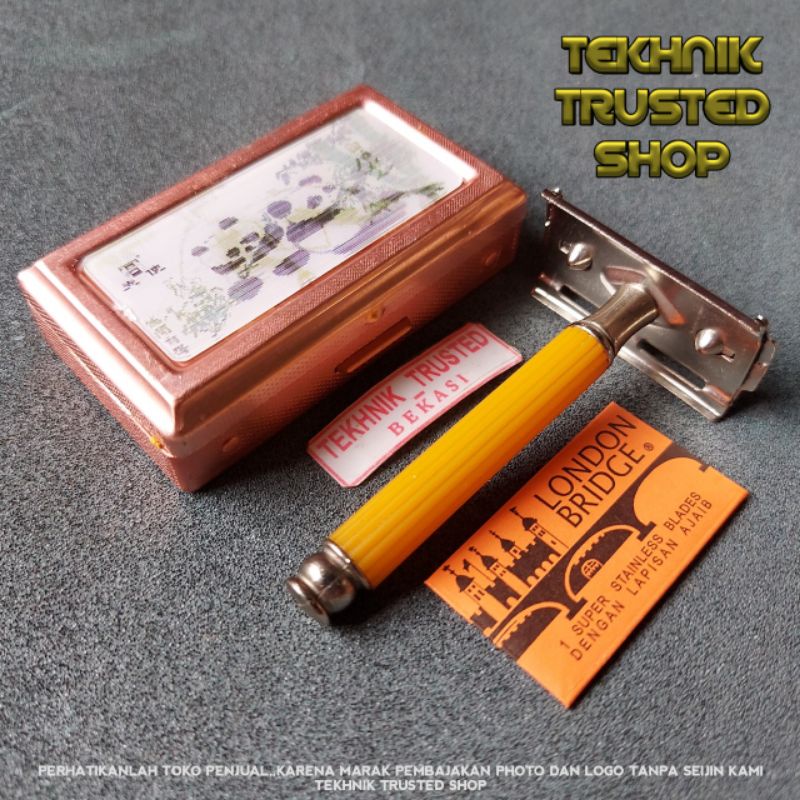 

Razor clasic reffil silet pisau cukur rambut kumis jenggot stainles Q2