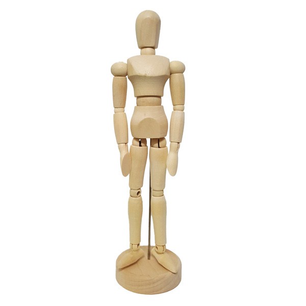 

Manekin Kayu 20cm (Male) - Wooden Mannequin