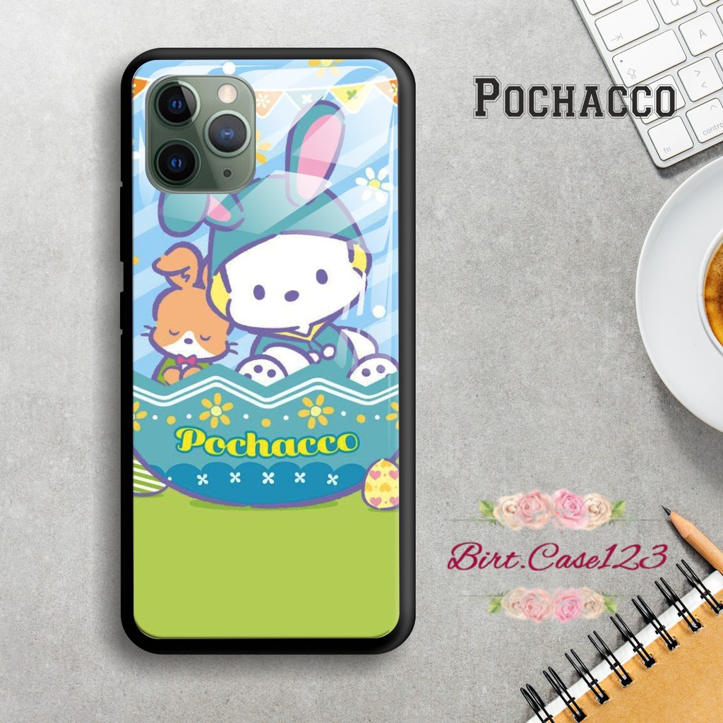 Back case glass POCHACCO Samsung J2prime G530prime A01 CORE A20 A30 A20s A50 A50s A21s A01 BC1537