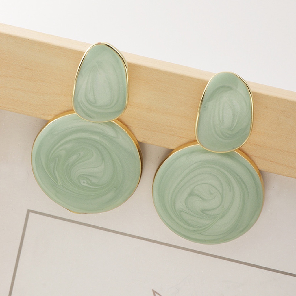 Hu Hu Hu Hu Hu Alat Bantu Pasang Kacamata♡ 1 Pasang Anting Kait Gantung Wanita Desain Geometri + Rumbai Ringan Anti Pudar Untuk Pesta