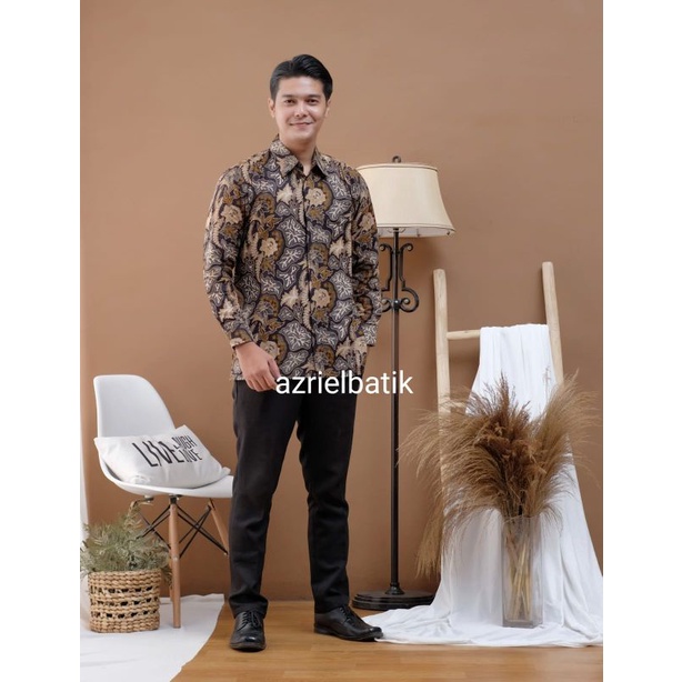 Kemeja batik manuktarung marun