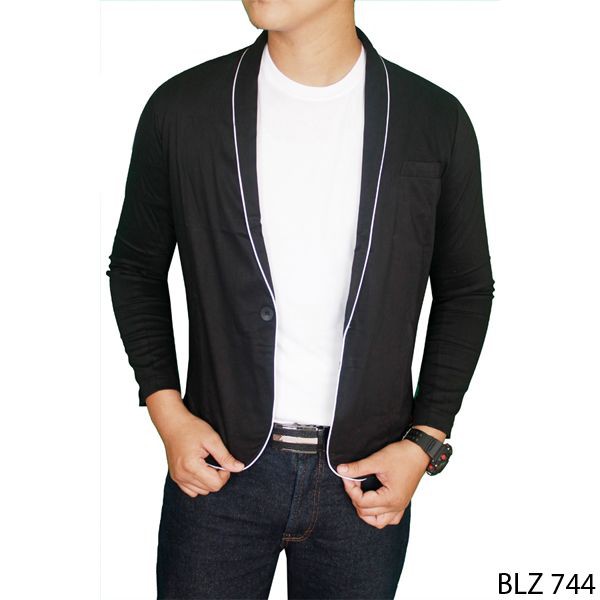 Blazer Pria Slim Fit Katun dengan Lis / Banyak Motif / Premium Quality (COMB)