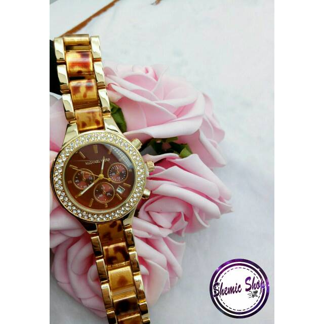 Jam Tangan M.K Motif Kulit Penyu😍
