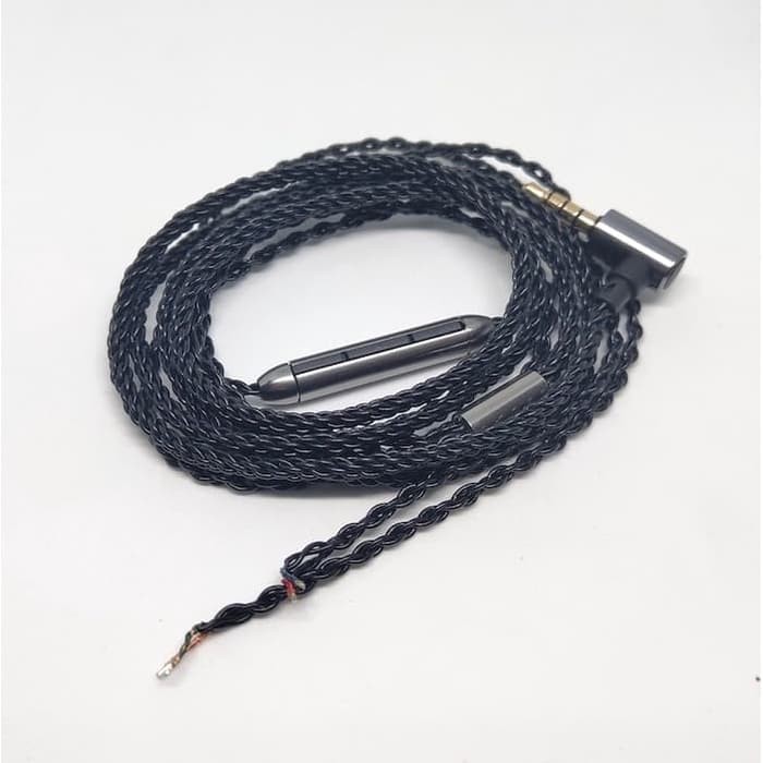 Earphone Cable Replacement With Mic Volume Control 8 Braid
