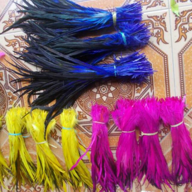 bulu ayam hiasan aksesoris