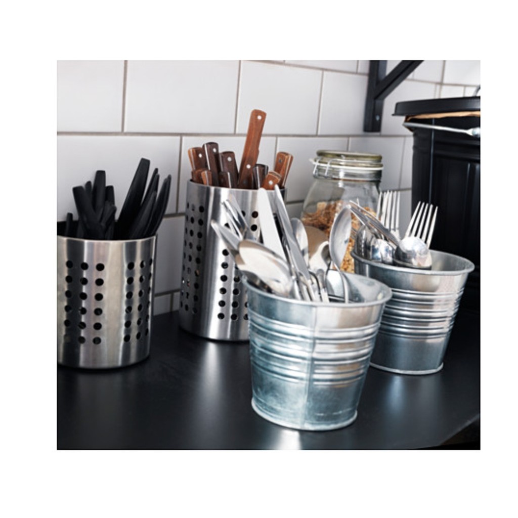 0RDN1NG tempat peralatan dapur, Stainless Steel, 18 cm-1