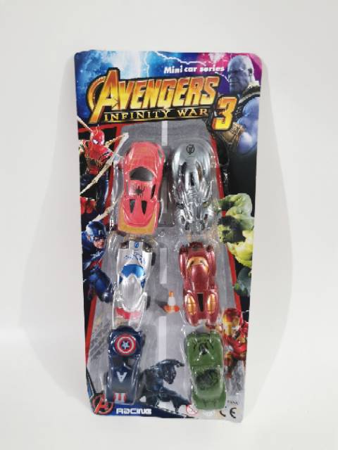 Mobil kendaraan racing car superhero avengers ironman hulk pullback tarik