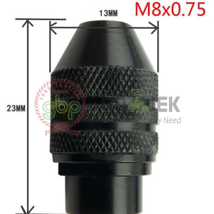 

alat JG 3.2mm Long M8x0.75 Multi Chuck Keyless Adapter Converter Universal