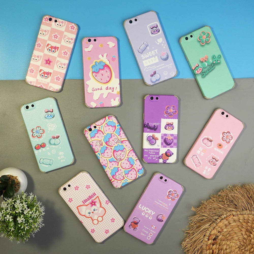 CASE GAMBAR OPPO A15 A16 A53 A54 F1S C21Y Y21S  NOTE 10 8 PRO 9 9PRO POCO M3 X3 CASE CUTE GAMBAR