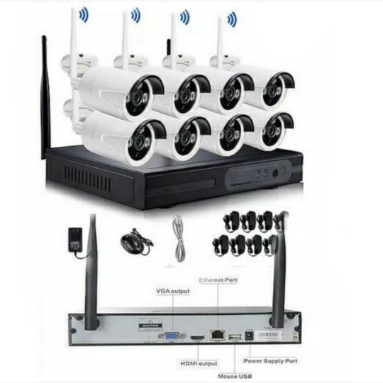 CCTV NVR 8 CNL PAKET LENGKAP 8 CCTV+HDD KUALITAS BAGUS