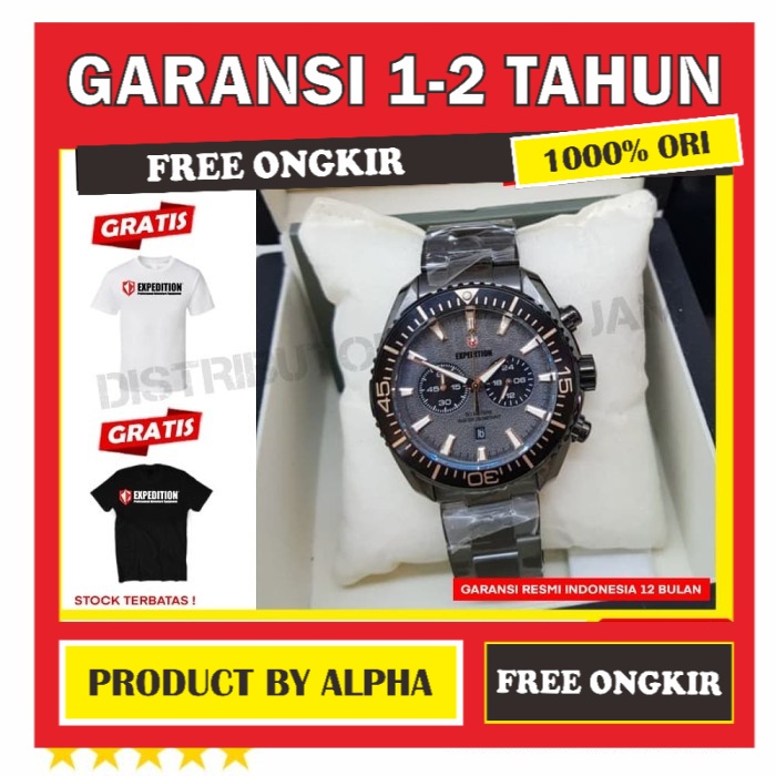 JAM TANGAN ORIGINAL EXPEDITION E 6735 E6735 6735M BLACK LIST ROSEGOLD GARANSI RESMI ORI PRIA COWOK C