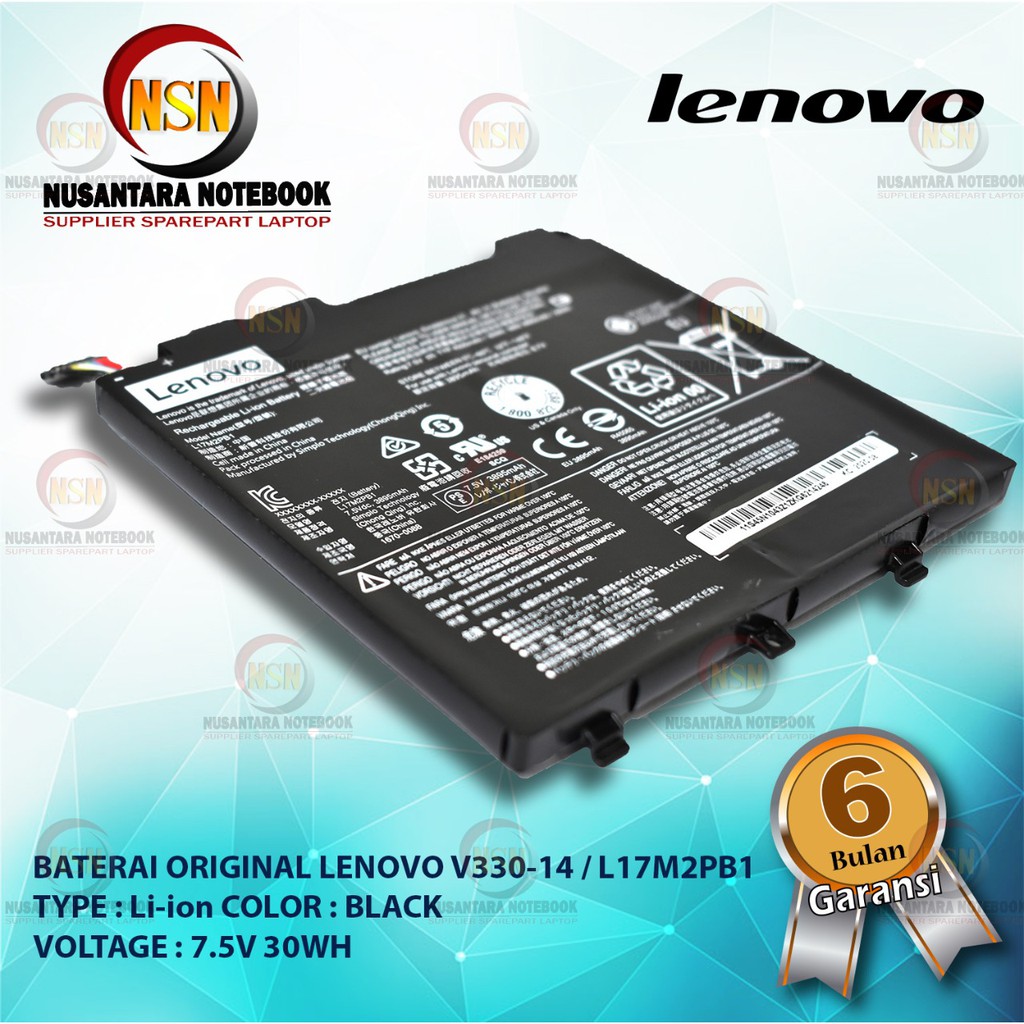 Baterai Original Laptop LENOVO V330 V130 V330-14 Series L17M2PB1