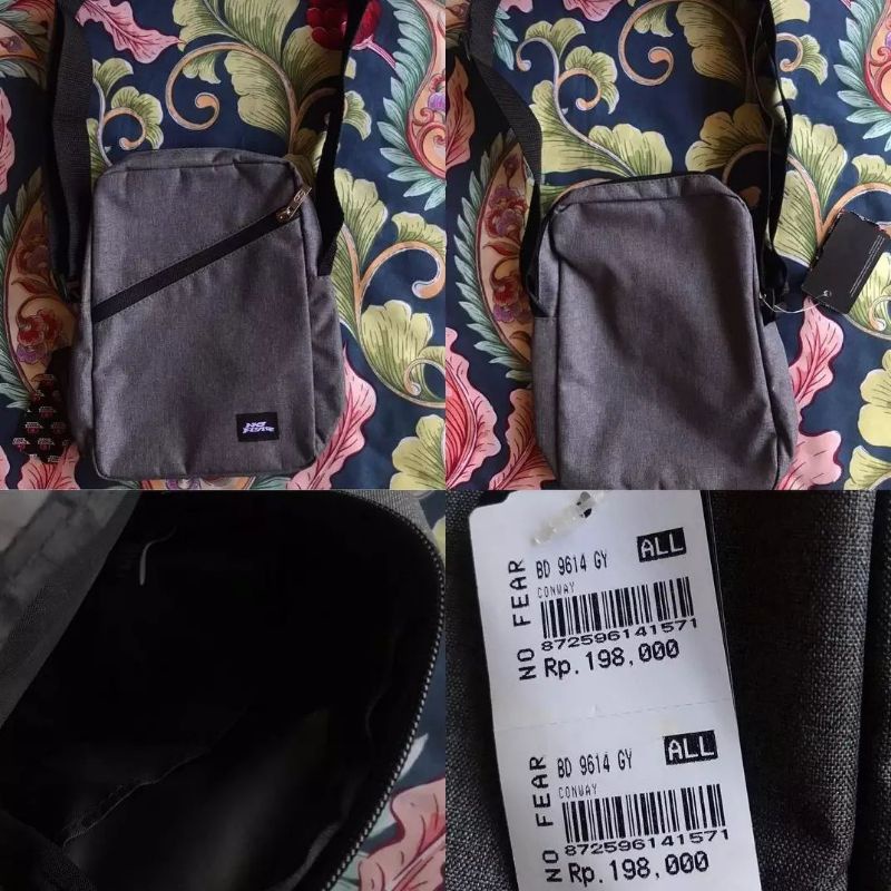 Tas Selempang No Fear Conway Grey