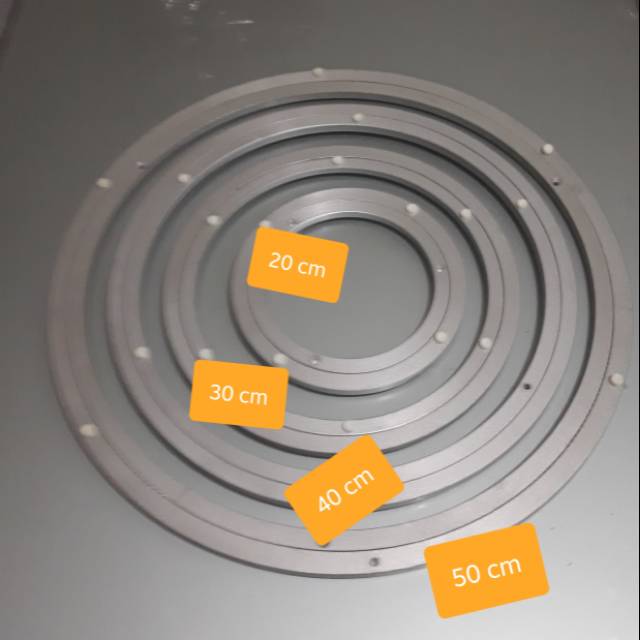 Rel ring putar tatakan meja makan 16" 40cm