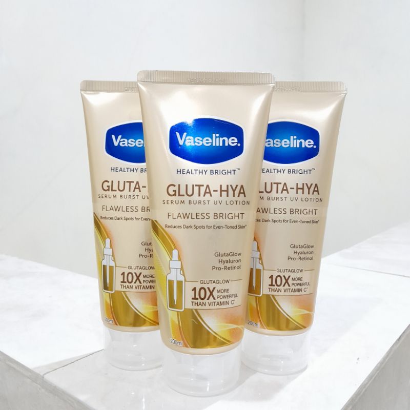 Jual Vaseline Healthy Bright GlutaHyaluron ProRetinol Serum UV Lotion