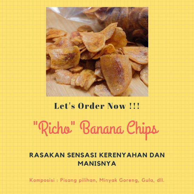 

Ceriping pisang Caramel "Richo" Banana Chips
