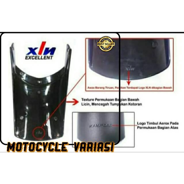 Mudflap Sambungan spakbor depan yamaha aerox 155