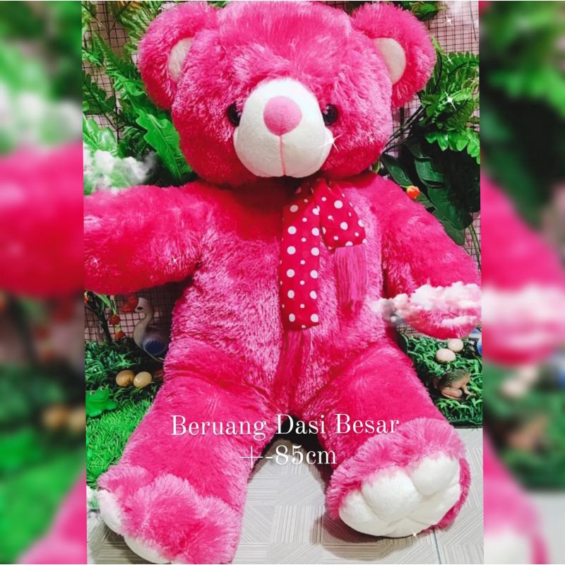 Boneka Anak Beruang Besar Pink Panda Bear +-85cm Kado Ulang Tahun Ulta Valentine