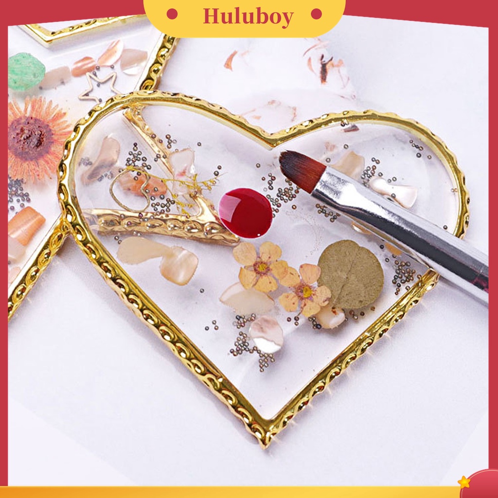 Huluboy Huluboy♡ Palet Cat Kuku Bahan Resin Warna Emas Untuk Nail Art