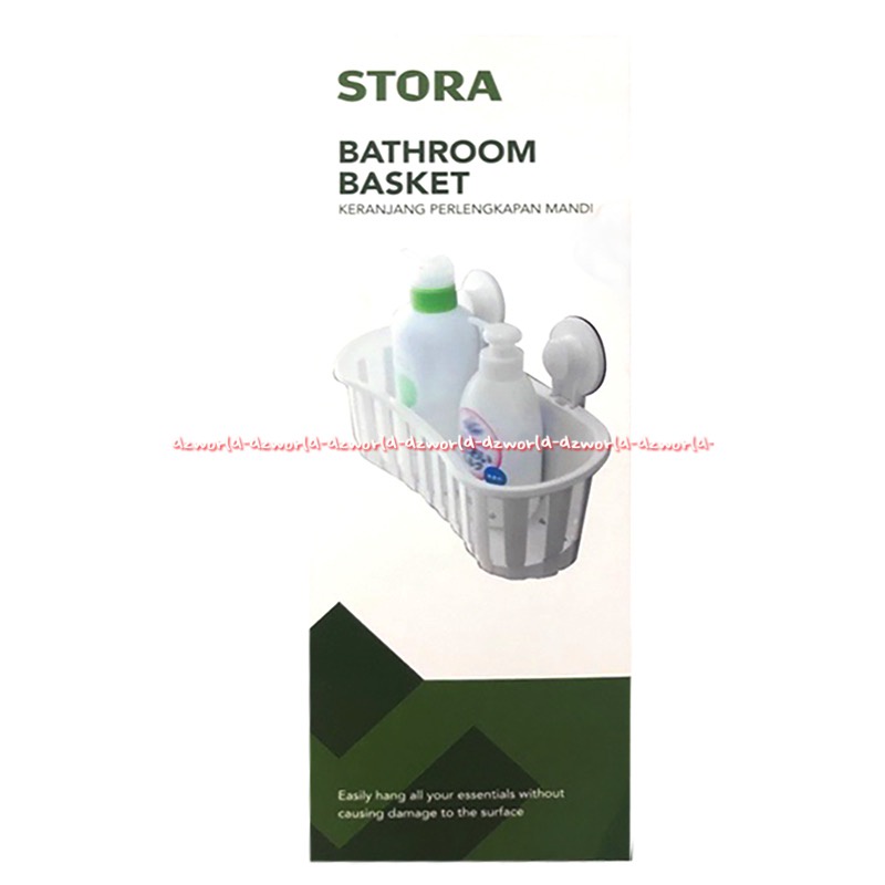 Stora Bathroom Krisbow Basket Keranjang Organizer Untuk Toilet Kamar Mandi Tempel Model Klep Tanpa Paku Stora Bath Room