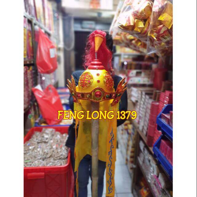 Topi Cosplay Mahkota Tatung | Topi Lok Thung Dewa Jenderal | Aksesoris Cosplay