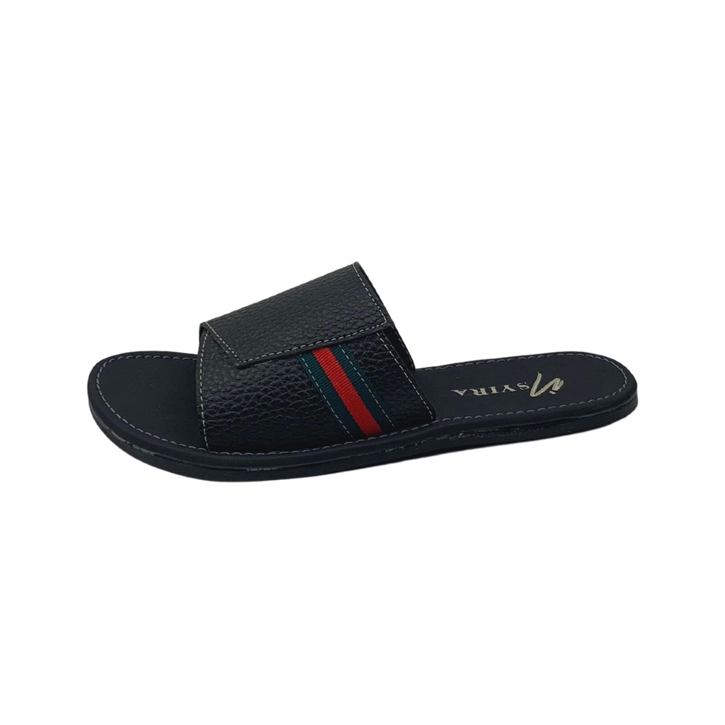 Insyira - Sandal Wanita Delma  / Sandal Papirut Wanita Non Slip Alas Hitam / Sandal Wanita Slop Polet Samping