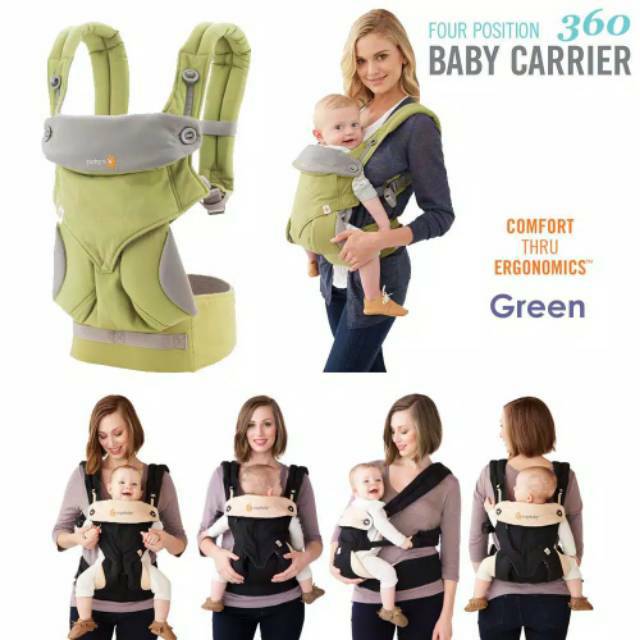 PRELOVED BABY CARRIER ERGO 360 - GREEN
