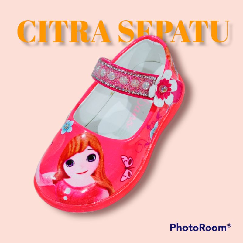 dans sepatu anak tansi princess cewek perempuan-Fushia
