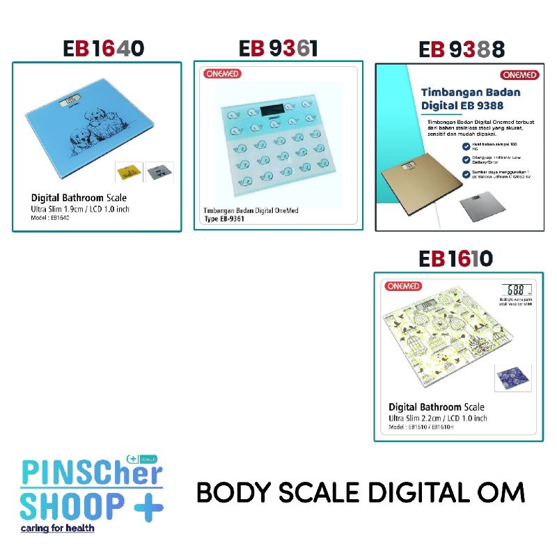 TIMBANGAN BADAN DIGITAL BODY SCALE ONEMED ALL TIPE