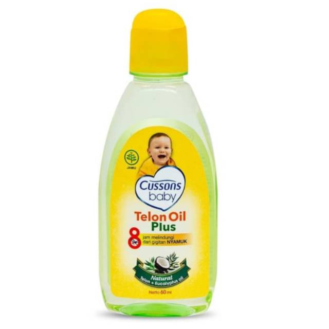 Cussons Baby TELON OIL PLUS 60ml +12ml 8 hours Protection | Minyak Telon Cussons | Minyak Telon Bayi