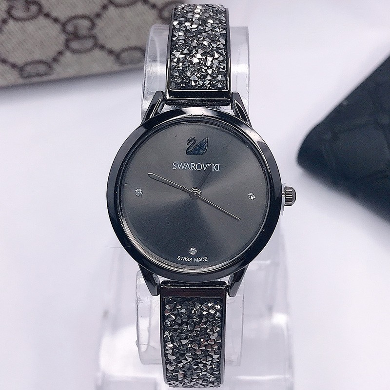 JAM TANGAN WANITA RANTAI STAINLESS DESAIN MEWAH RANTAI BERLIAN IMPORT