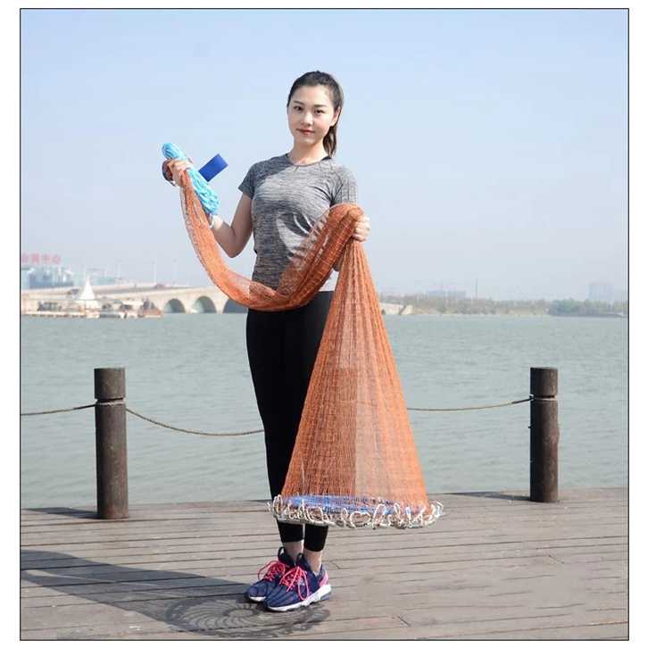 Jaring Pancing Finefish Jaring Pancing Ikan Lempar Fishing Throw Net Cage - SE4