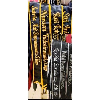 ExtraWrap (CCA) Selempang wisuda satin bordir bandung express/aksesori wisuda/selempang 2