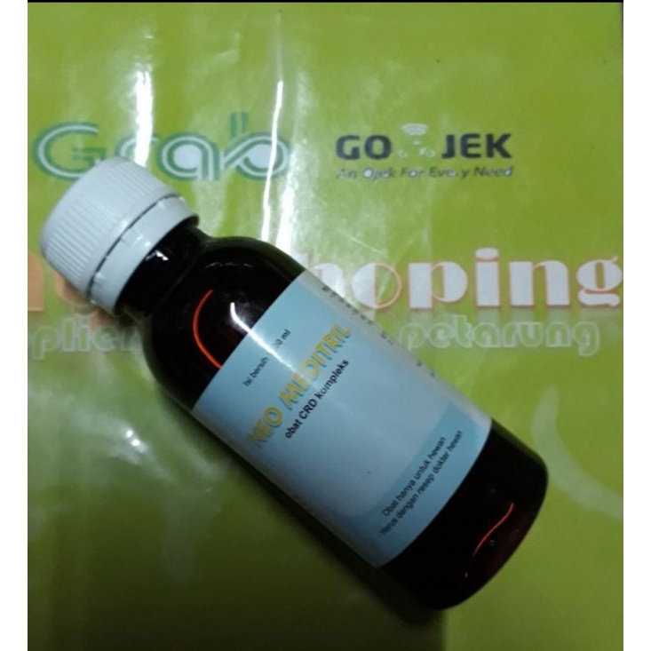 neo meditril 100 ml obat ayam burung sakit mata berair snot kolera kapur hijau crd radang bengkak