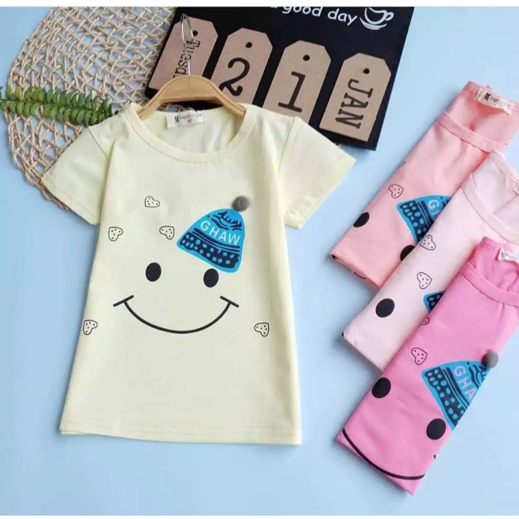 KAOS BAYI USIA 6 BULAN - 5 TAHUN | BAJU ANAK PEREMPUAN IMPORT | KAOS ANAK PREMIUM