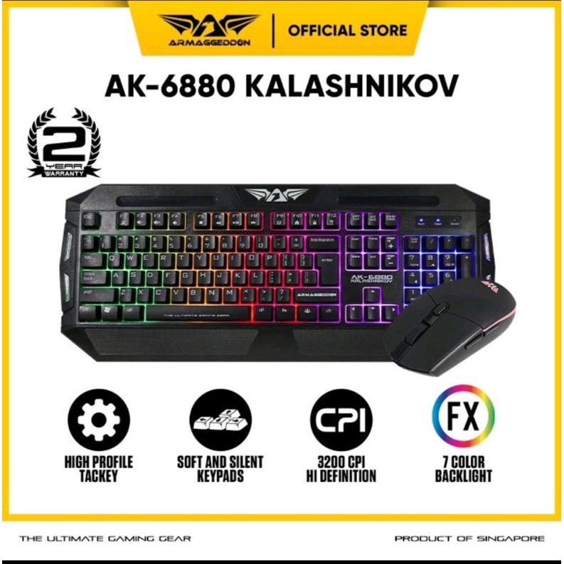 Armaggeddon AK6880 Kalashnikov Gaming Membrane Keyboard