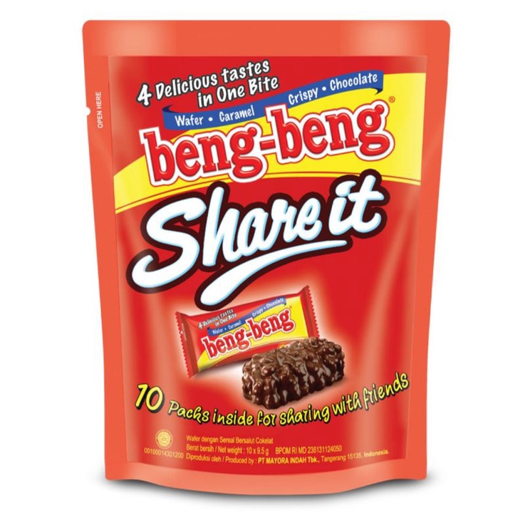 

Beng-Beng Wafer Chocolate Share It 10's 95g.