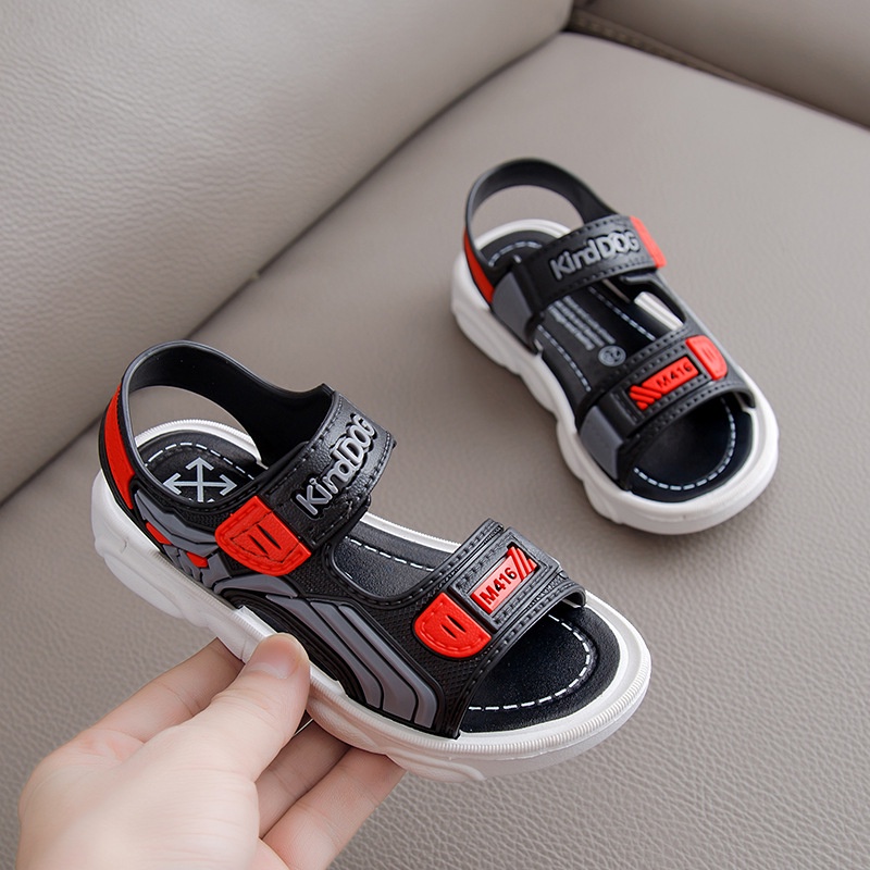 HappyOliver KINDDO ROBOT Sandal gunung Sepatu Sandal Anak Laki Laki Bahan PU Model Lucu 2-6 Tahun Import