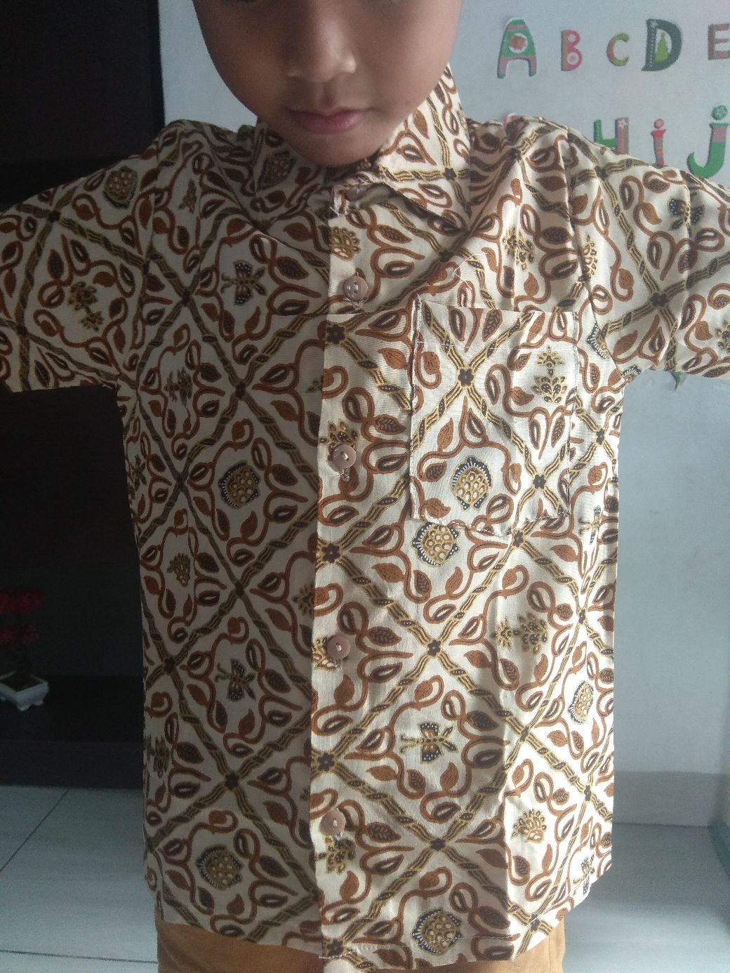 Baju Batik Anak Laki Katun Bagus Cowok Usia 0-14 Tahun Kode Bk-8