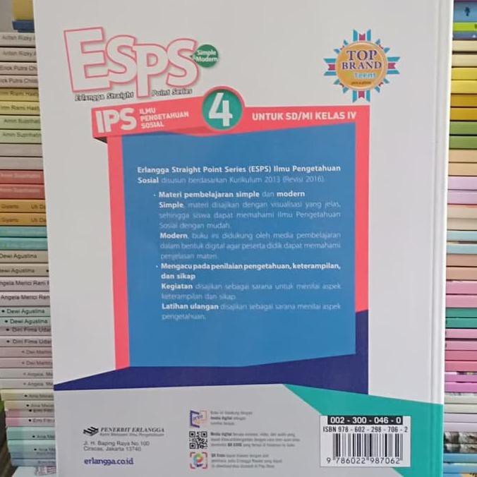 Buku Sekolah - Buku Esps Ips Kelas 4 Sd Erlangga