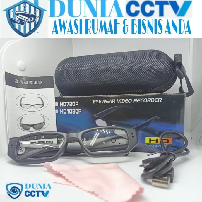 spy cam HD 1080P video camera spy model kacamata kamera tersembunyi