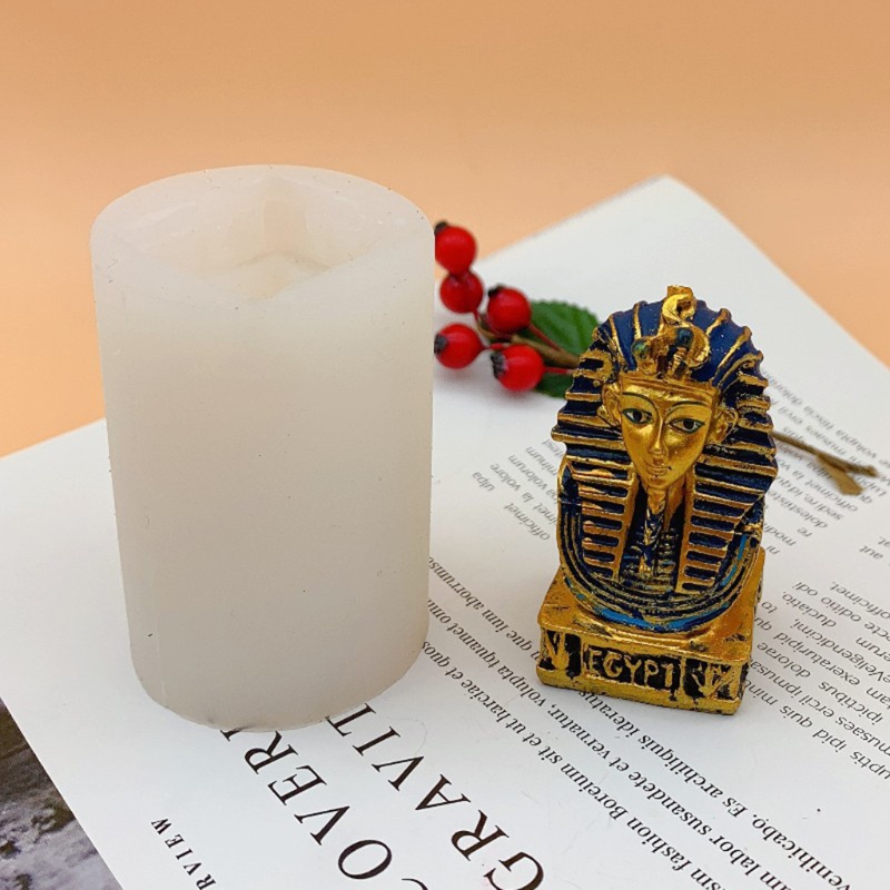 SIY  Ancient Egyptian Pharaoh Epoxy Resin Mold Aromatherapy Plaster Silicone Mould DIY Crafts Home Ornaments Decorations Mold