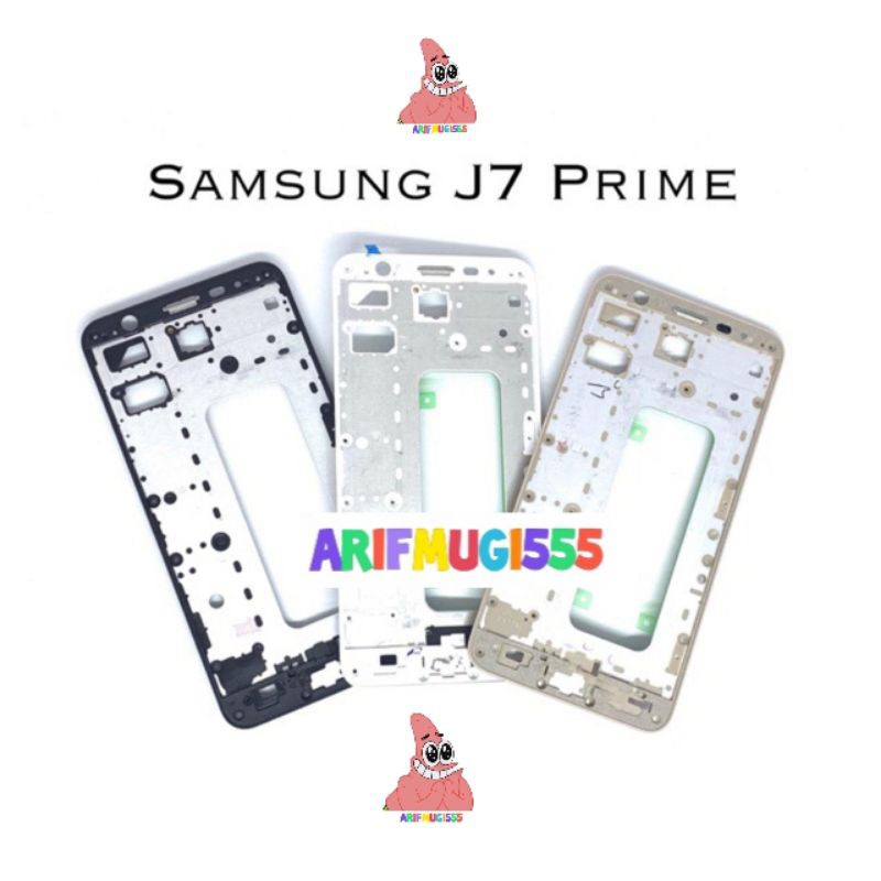 FRAME LCD TULANG TENGAH LCD BEZZEL BAZEL TATAKAN LCD SAMSUNG GALAXY J7 PRIME G610 ORIGINAL