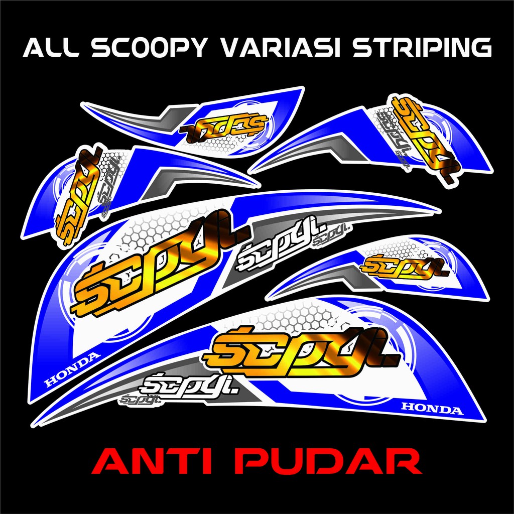VARIASI STRIPING SCOOPY SEMUA SCOOPY MOTOR SCOOPY VARIASI STICKER
