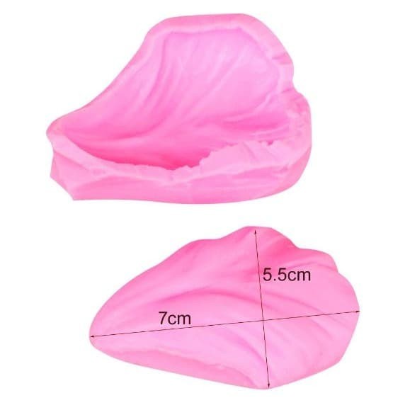 Deep Texture Silicone Mold - Tulip Flower Petal #01 (2pcs)