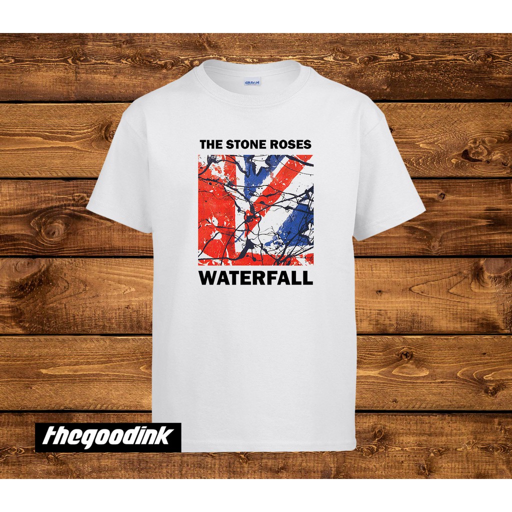 Kaos The Stone Roses - Waterfall- Original Gildan T-shirt DTG Print