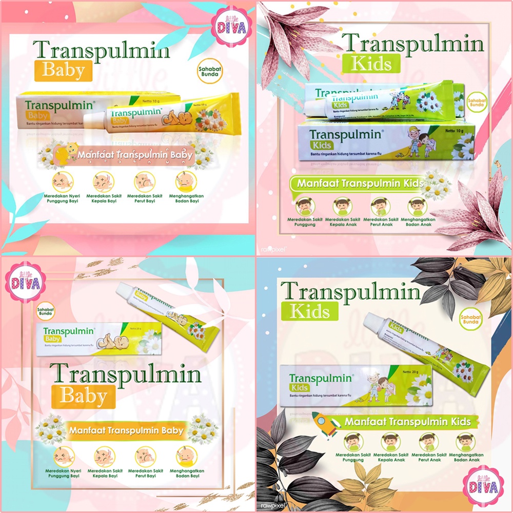 TRANSPULMIN BABY and KIDS ( 10gr &amp; 20gr ) - Balsam Bayi Ketika Flu ens