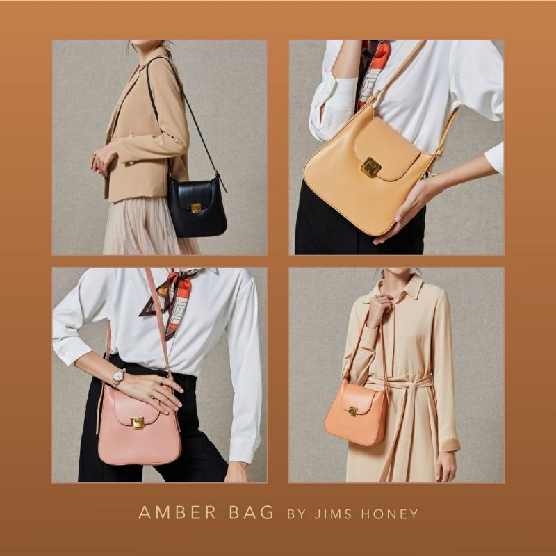 AMBER bag Jimshoney Original tas selempang bahu wanita murah fashion import realpic cod gratis box