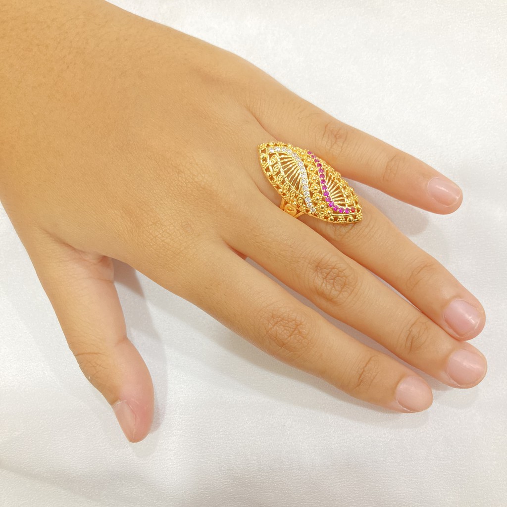 Cincin Wanita Permata Aksesoris Perhiasan Yaxiya Jewelry